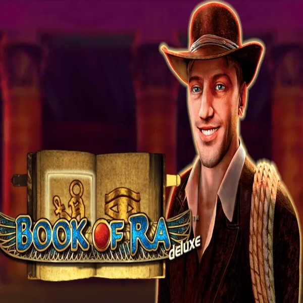 Book of Ra Deluxe logo by Novomatic Spin Dynasty Casino