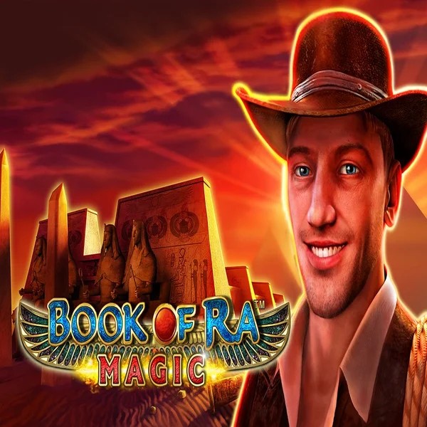 Book of Ra Magic slot logo by Greentube at Spin Dynasty Casino