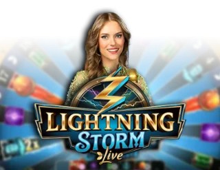 Lightning Storm game by Evolution – logo hosted on Spin Dynasty Casino